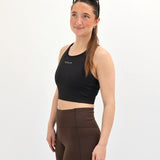 ES16 Performance Tights Marrone scuro con tasche laterali