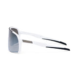 Occhiali da ciclismo ES16 Enzo. Bianco con lente argento.