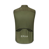 Gilet antivento ES16 con schiena aperta - Verde