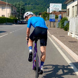 Maglia da ciclismo a strisce ES16. Azzurro chiaro